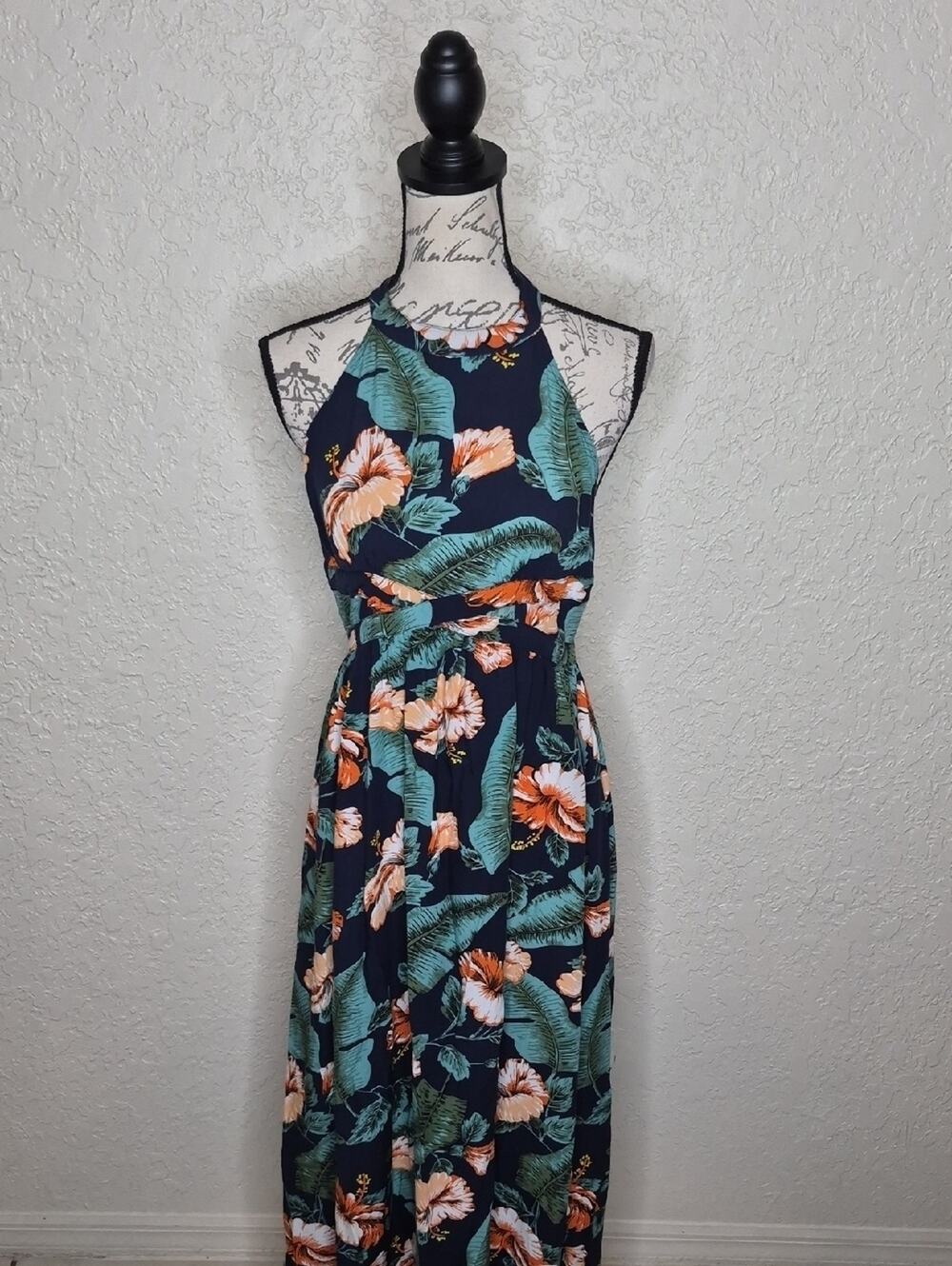 Lulus Multicolored Floral Maxi Dress Size M